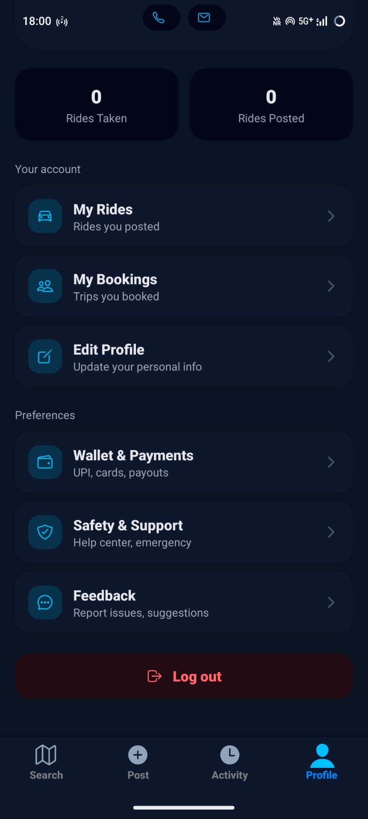 Profile Screen